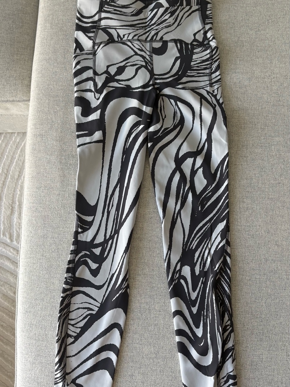 lululemon athletica Black & White Swirl Leggings
